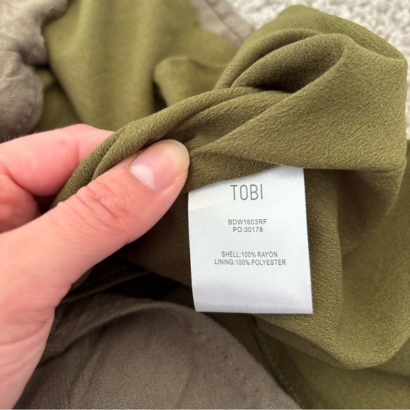Tobi Green Mini Dress Size Medium - Picture 4 of 7